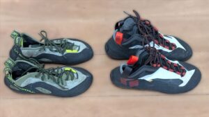 マルチピッチ用シューズ　比較　TCプロ　アスペクトプロ